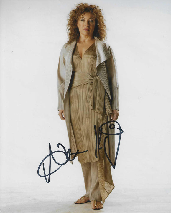 Alex Kingston 10X8 Signed In Black Doctor Who