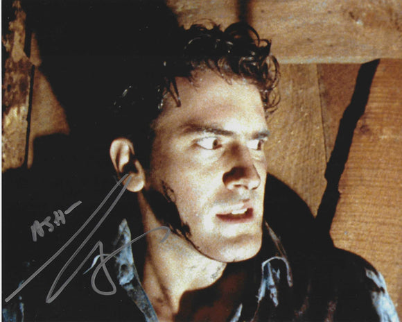 Bruce Campbell 10x8 signed in Silver Evil Dead