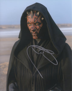 Ray Park 10x8 signed in Silver Star Wars