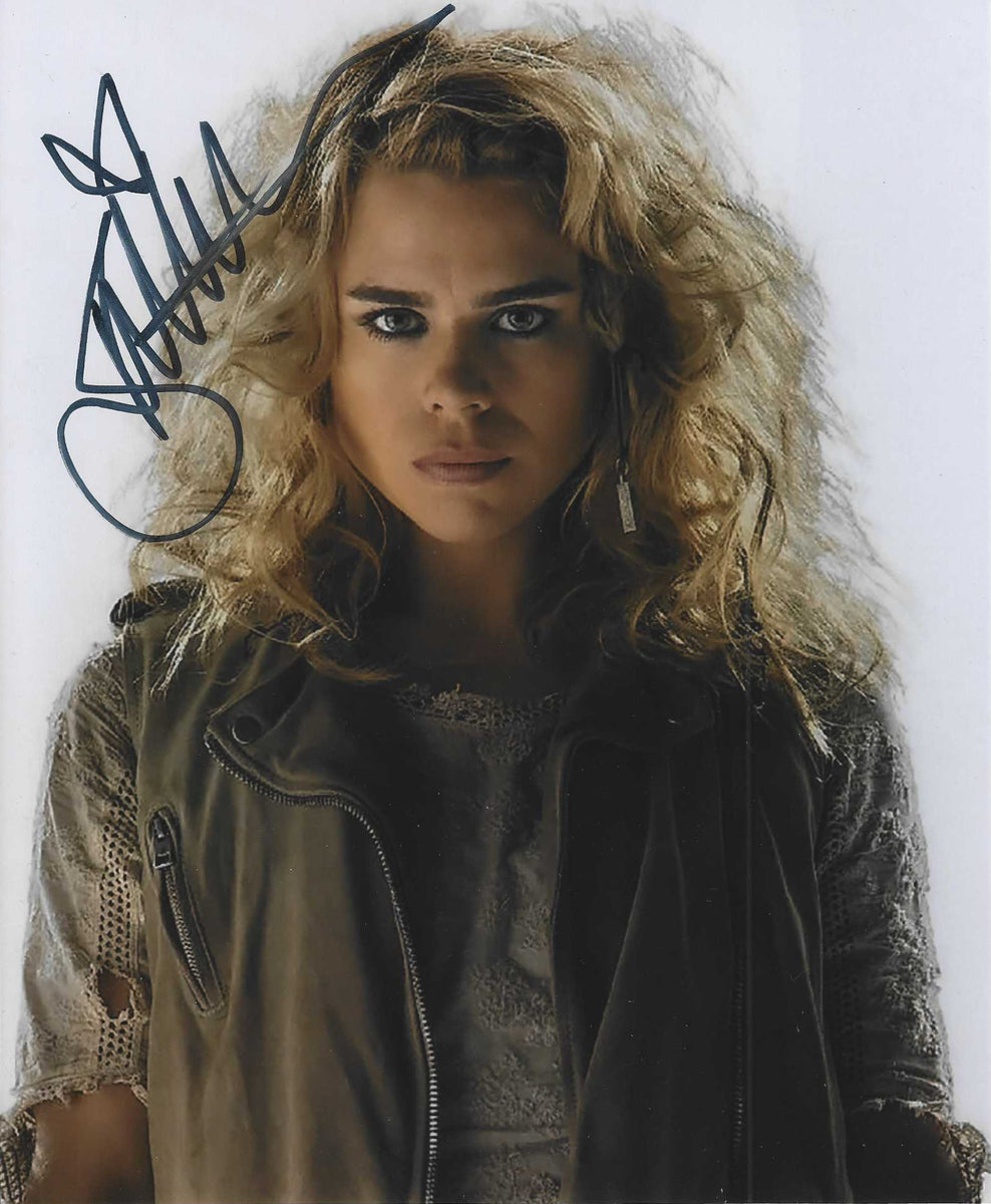 Billie Piper 10x8 Signed in Black Doctor Who – Showmasters Comic