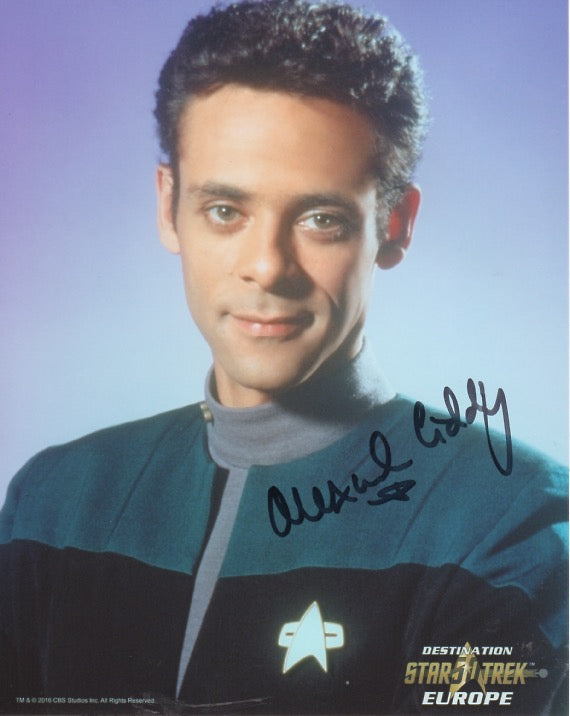 Alexander Siddig 10x8 signed in black DST50 Official Picture Star Trek