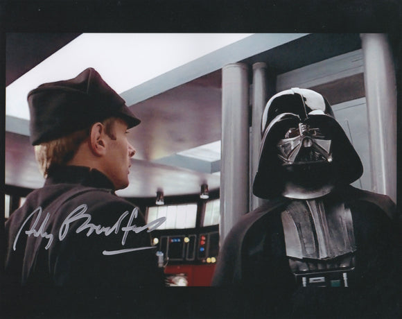 Andy Bradford 10x8 signed in Silver Star Wars A New Hope