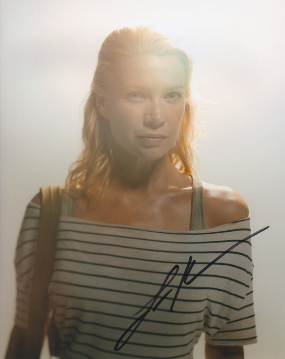 Laurie Holdom 10x8 signed in Black The Walking Dead