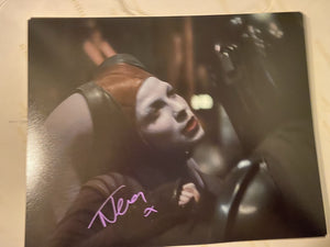 Nat Tena 10x8 signed in purple Star Wars Mando