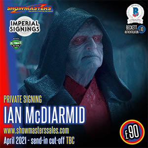 Ian McDiarmid - His first scheduled UK signing of 2021