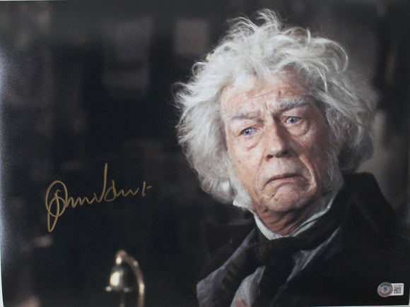 John Hurt signed in Gold 16x12 Harry Potter LAST ONE
