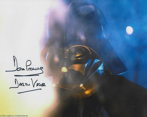 Dave Prowse 10x8 signed in Black Star Wars
