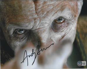 Andy Serkis 10X8 Signed In Black Star Wars With Beckett
