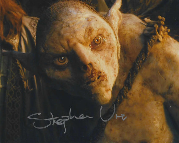 Stephen Ure 10x8 signed in Silver Lord of the Rings