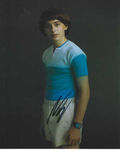 Noah Schnapp 10x8 Signed in Black - Stranger Things – Showmasters