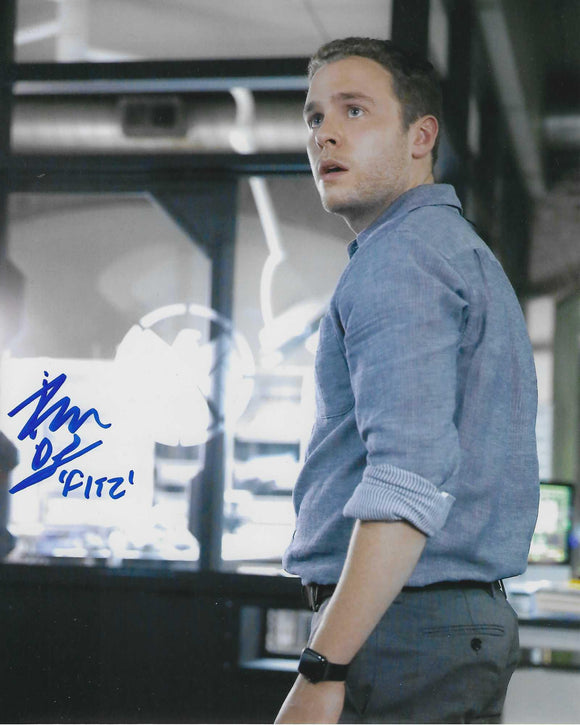 Iain DeCastecker Signed In Blue With Character Name S.H.I.E.L.D