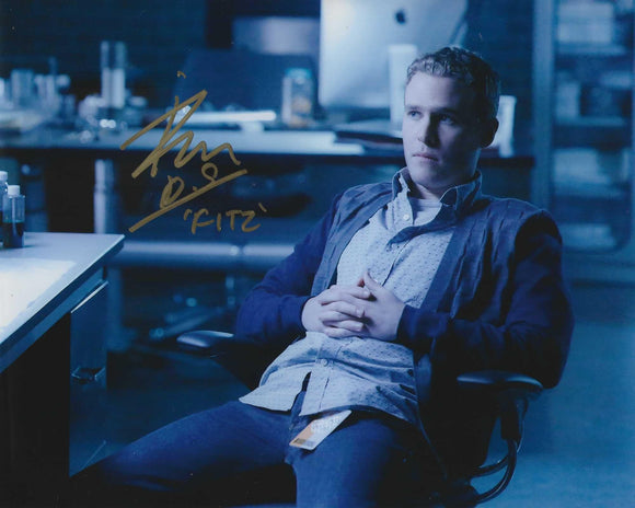 Iain De Caestecker 10x8 signed in Gold Agents of Shield