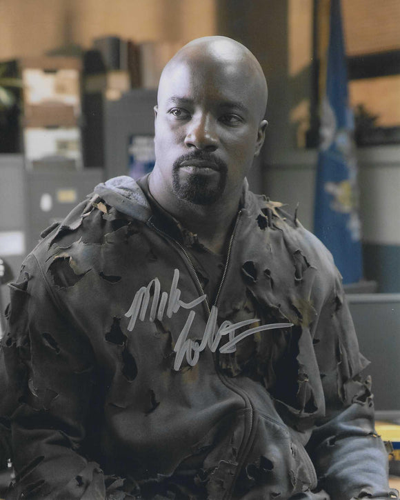 Mike Colter Signed In Silver Paint Pen
