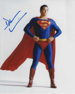 Dean Cain 10x8 signed in Blue Superman