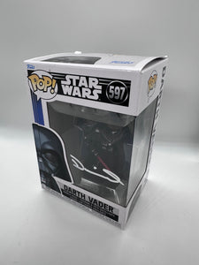 Dan Naprous signed Darth Vader Funko signed in WHITE paint pen.