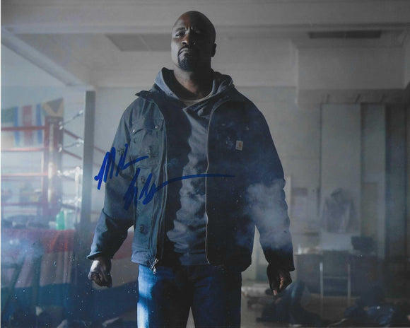Mike Colter Signed In Blue