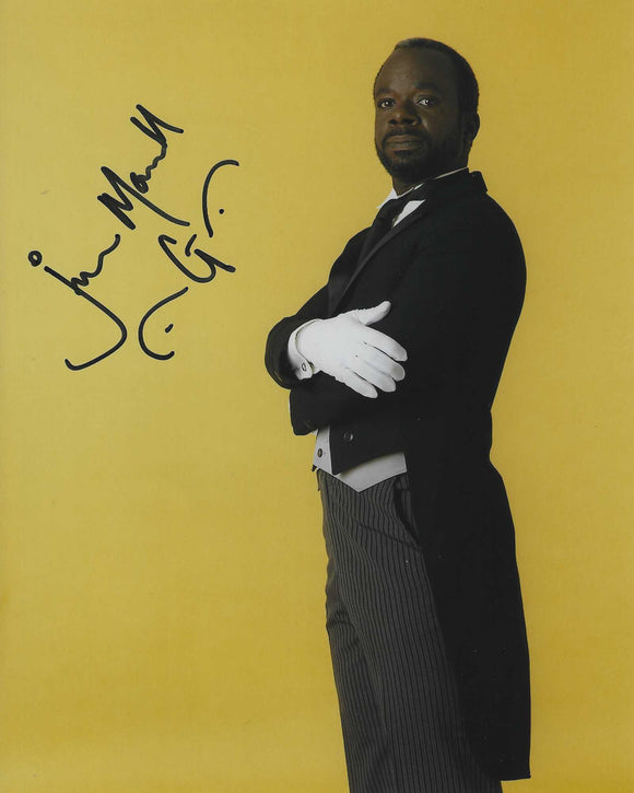 Joseph Marcell 10x8 signed in Black Fresh Prince of Bel Air