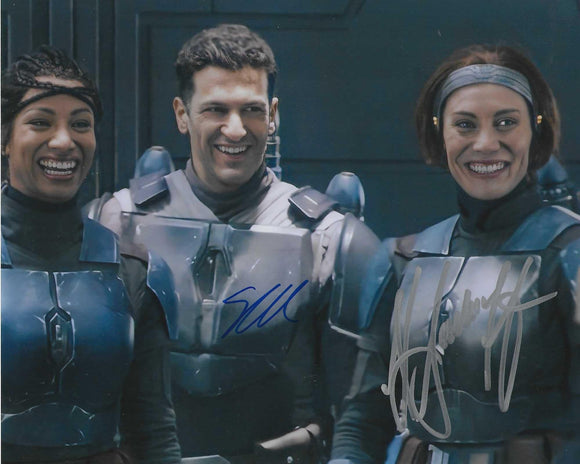 katee Sackhoff and Simon Kassiandes Signed in Mixed Colours Mandalorian