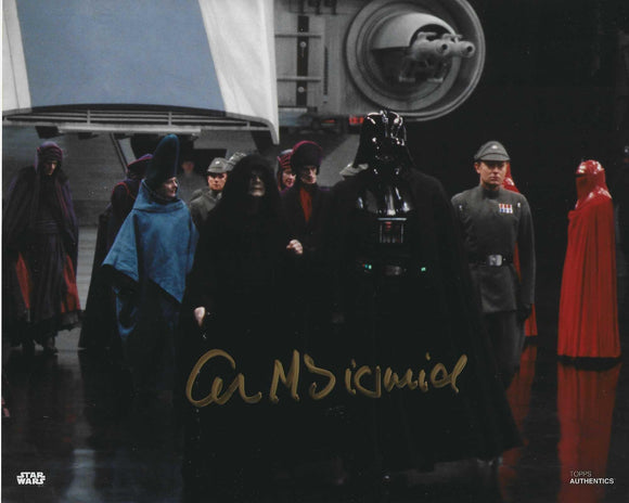 Ian McDiarmid signed in Silver Return of the jedi Star Wars TOPPS IMAGE