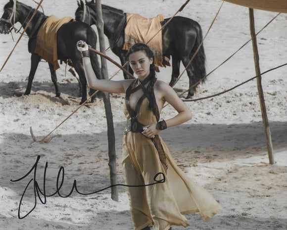 Jessica Henwick 10x8 signed in Black game of Thrones