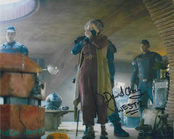 David Cheung 10x8 signed in Black Star Wars Andor