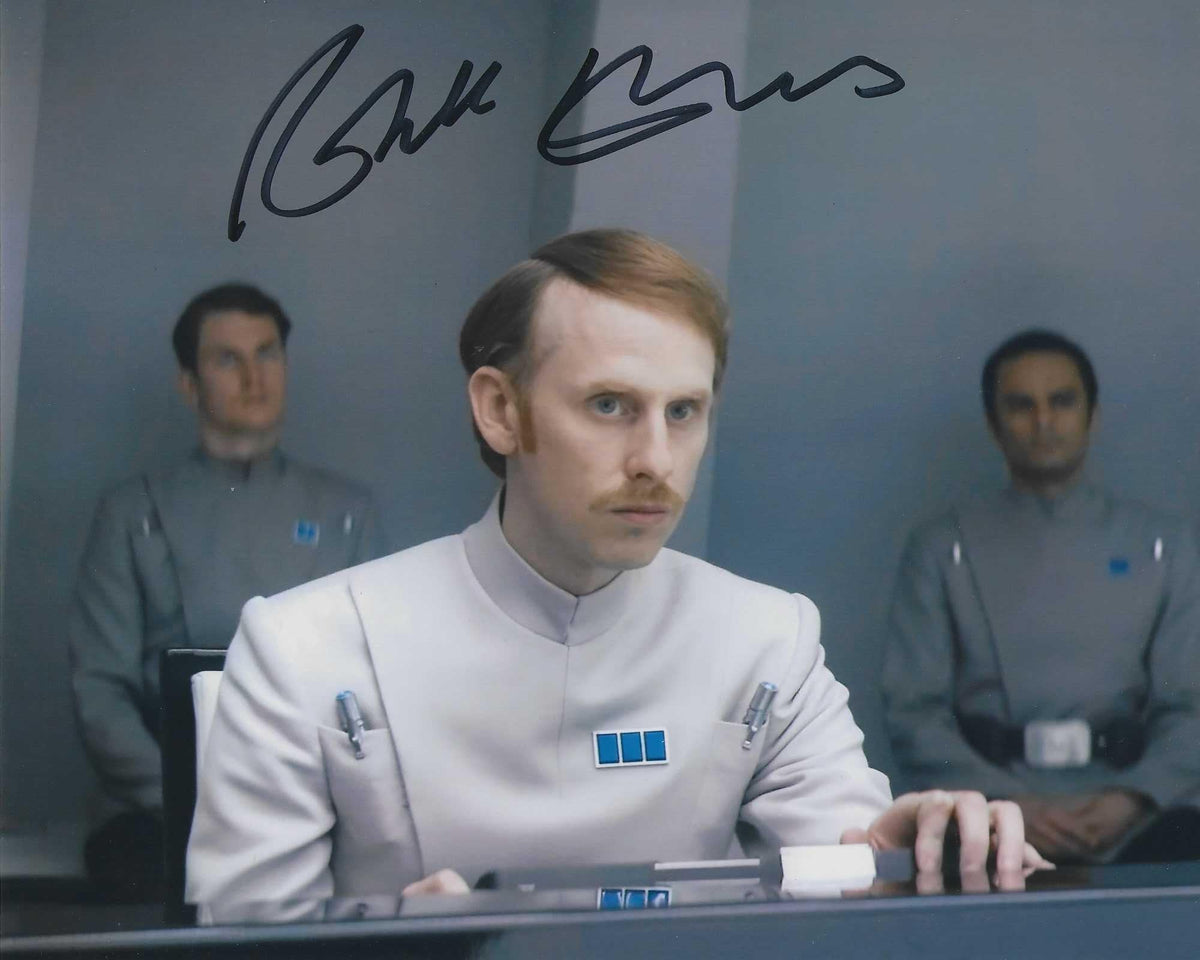 Robert Emms 10x8 signed in Black Andor Star Wars – Showmasters Comic ...