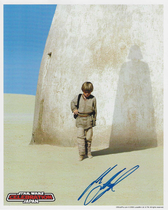 Jake Lloyd 10x8 signed in Blue Star Wars Phantom Menace