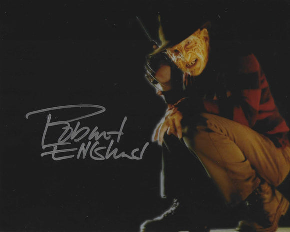 Robert England 10x8 signed in Silver Nightmare on elm street