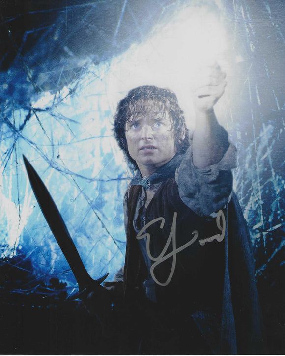 Elijah Wood 10x8 signed in Silver Lord of the Rings
