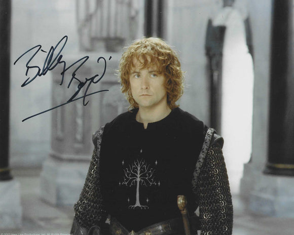 Billie Boyd 10x8 signed in Black Lord Of The Rings