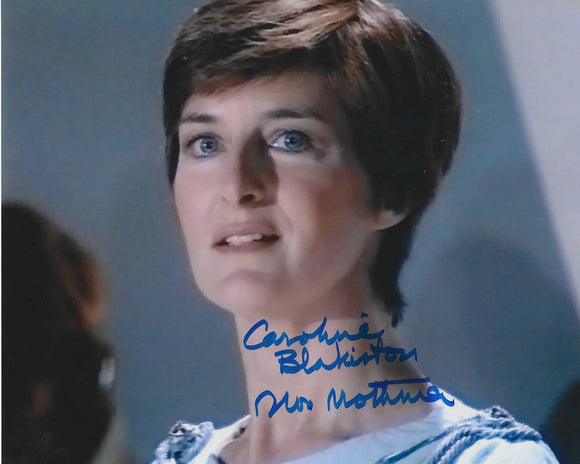 Caroline Blackiston Signed In Blue Star Wars Return Of The Jedi