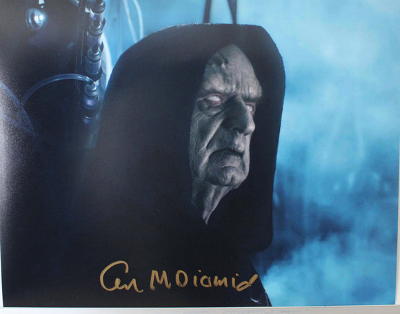 Ian McDiarmid 11X14 signed in  Gold Star Wars