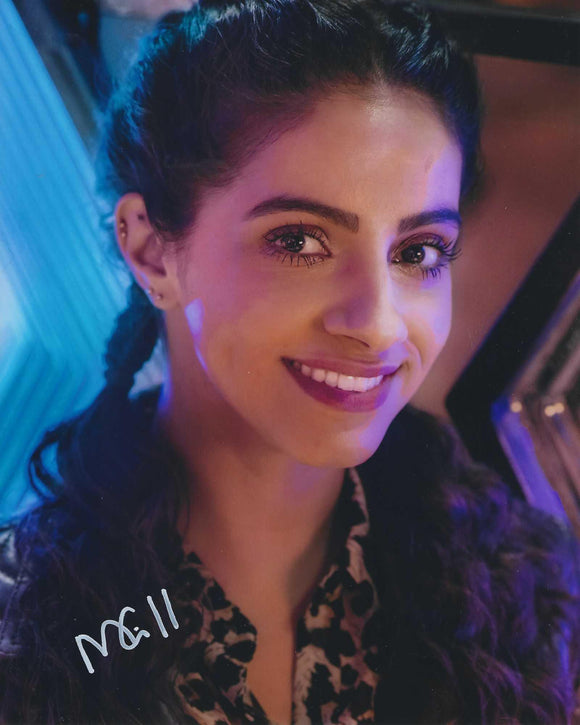 Mandip Gill Signed In White Paint Pen Doctor Who