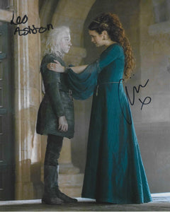 Olivia cook and Leo Ashton 10x8 signed in Black House Of The dragon