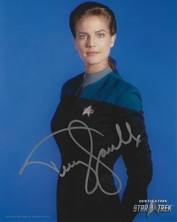 Terry Farrell 10x8 signed in Silver Star Trek