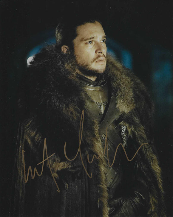 Kit Harington 10x8 signed in Gold Game of Thrones