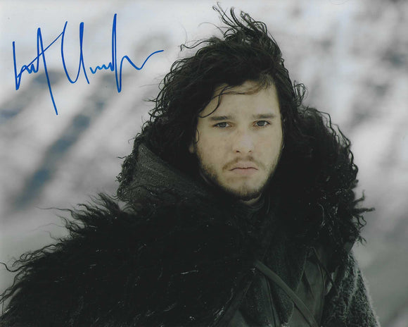 Kit Harington 10x8 signed in Blue Game of Thrones