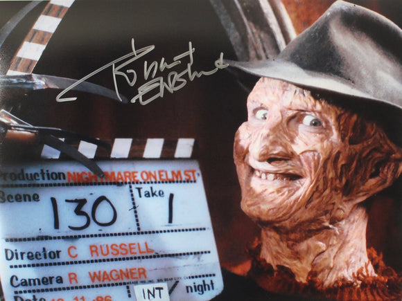 Robert Englund signed in Silver 16x12 Nightmare on Elm Street