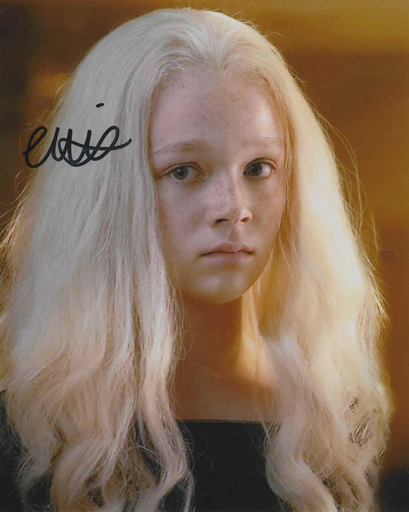 Evie Allen signed 10x8 in Black House of the dragon