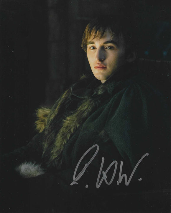 Isaac Hempstead Wright 10x8 signed in Silver Game Of Thrones
