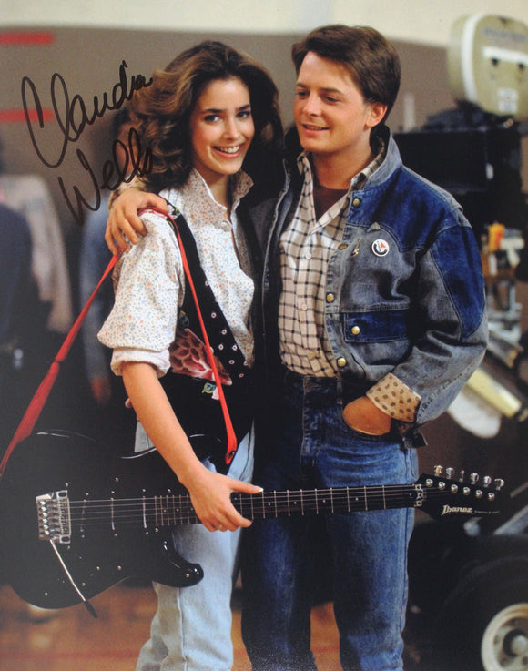 Claudia Wells signed in Black 11x14 Back To The Future
