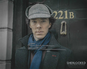 Benedict Cumberbatch 10x8 signed in Silver Sherlock