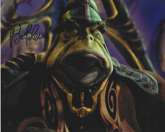 Brian Blessed 10x8 signed in Black Star wars