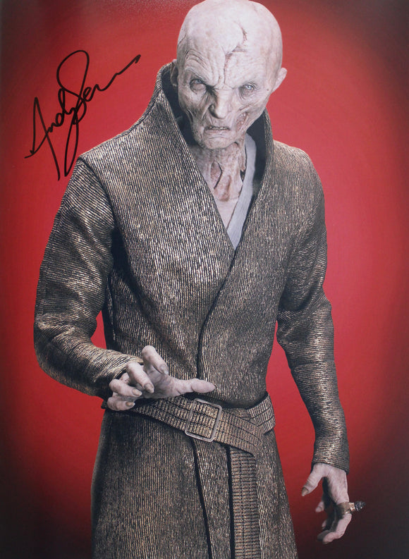 Andy Serkis signed in Black 16X12 Star Wars