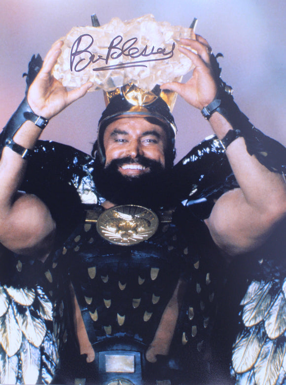 Brian Blessed 16X12 Signed in Black Flash Gordon