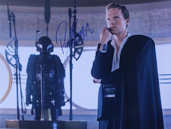 Paul Bettany 16X12 Signed in Blue Star Wars