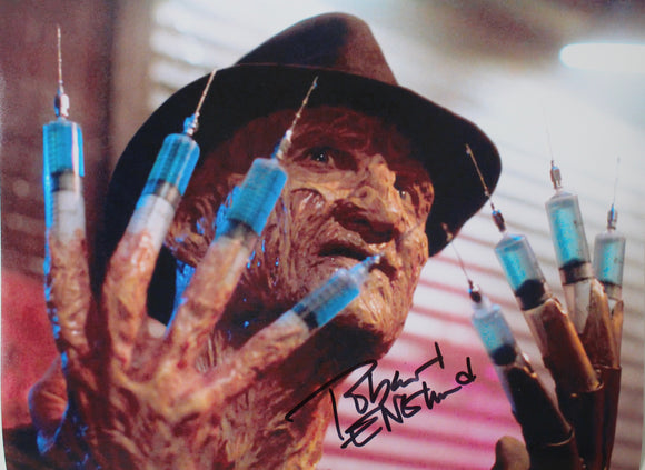 Robert Englund signed in Black 16x12 Nightmare on Elm Street