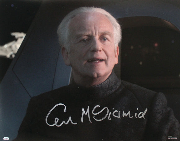 Ian McDiarmid 11X14 signed in Silver Star Wars TOPPS IMAGE