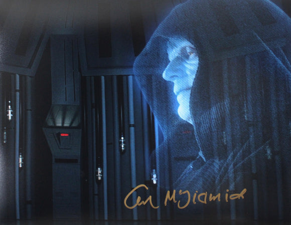 Ian McDiarmid 11X14 signed in Gold Star Wars