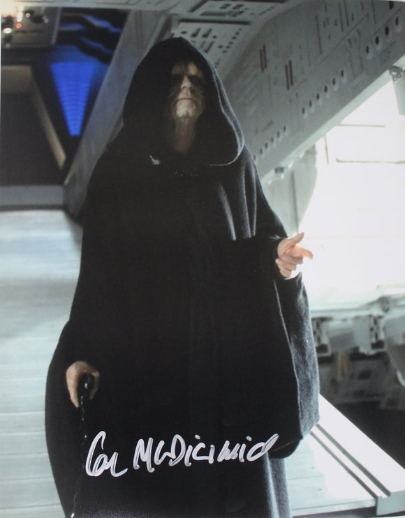 Ian McDiarmid 11X14 signed in Silver Star Wars